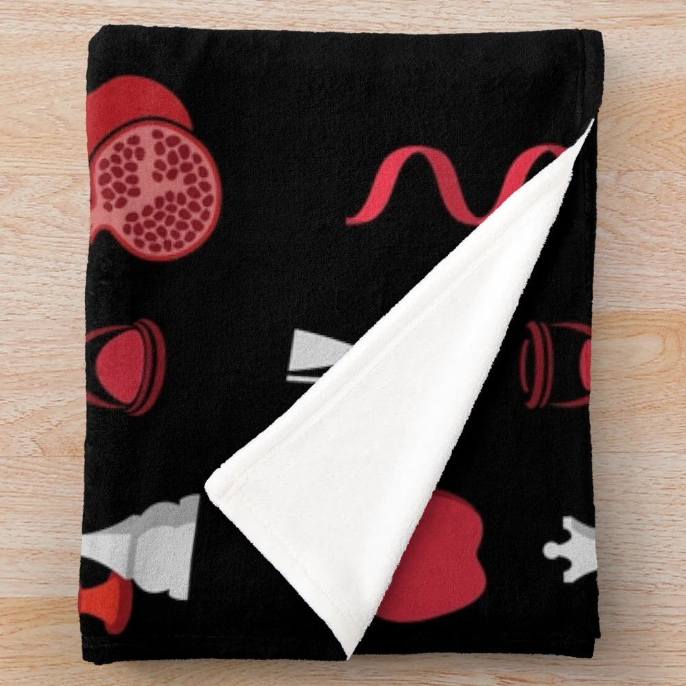 Twilight book cover inspired minimalist plush blanket