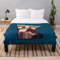 Big Time Rush plush blanket featuring a Minnesota outline design