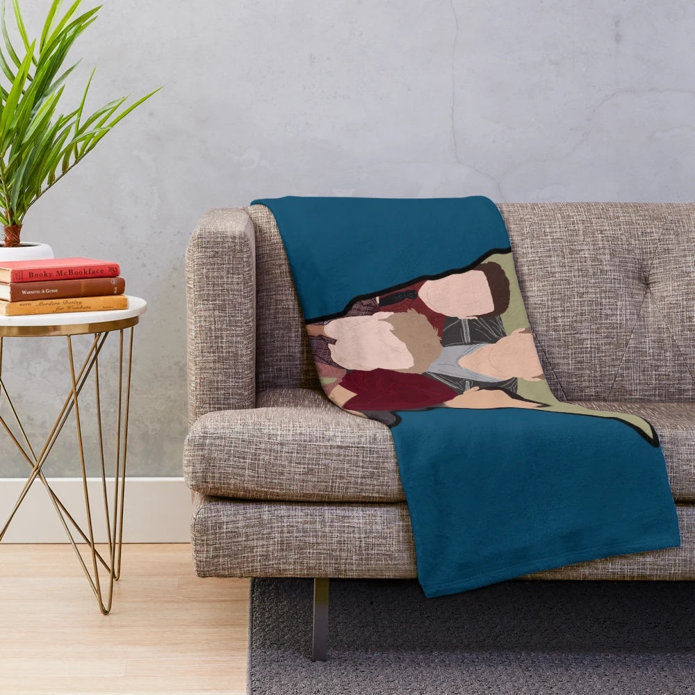 Big Time Rush plush blanket featuring a Minnesota outline design