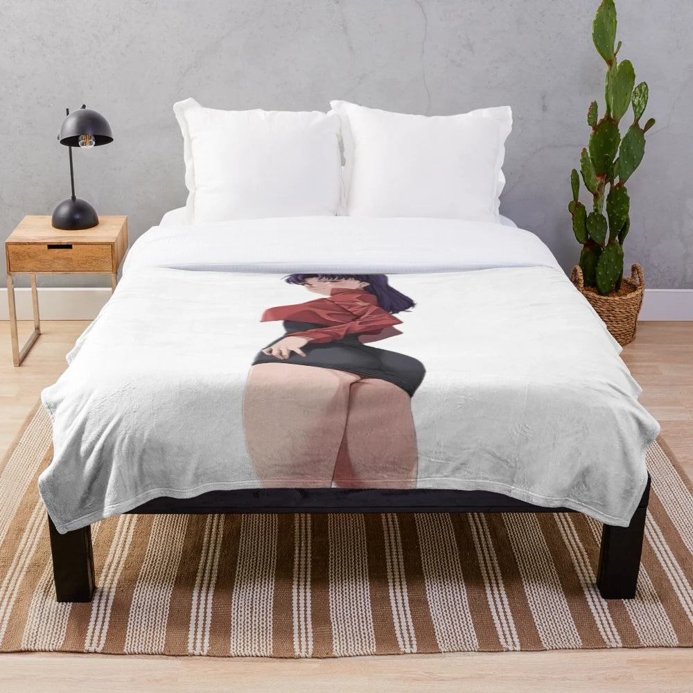 Misato Katsuragi plush blanket - Neon Genesis Evangelion anime merchandise
