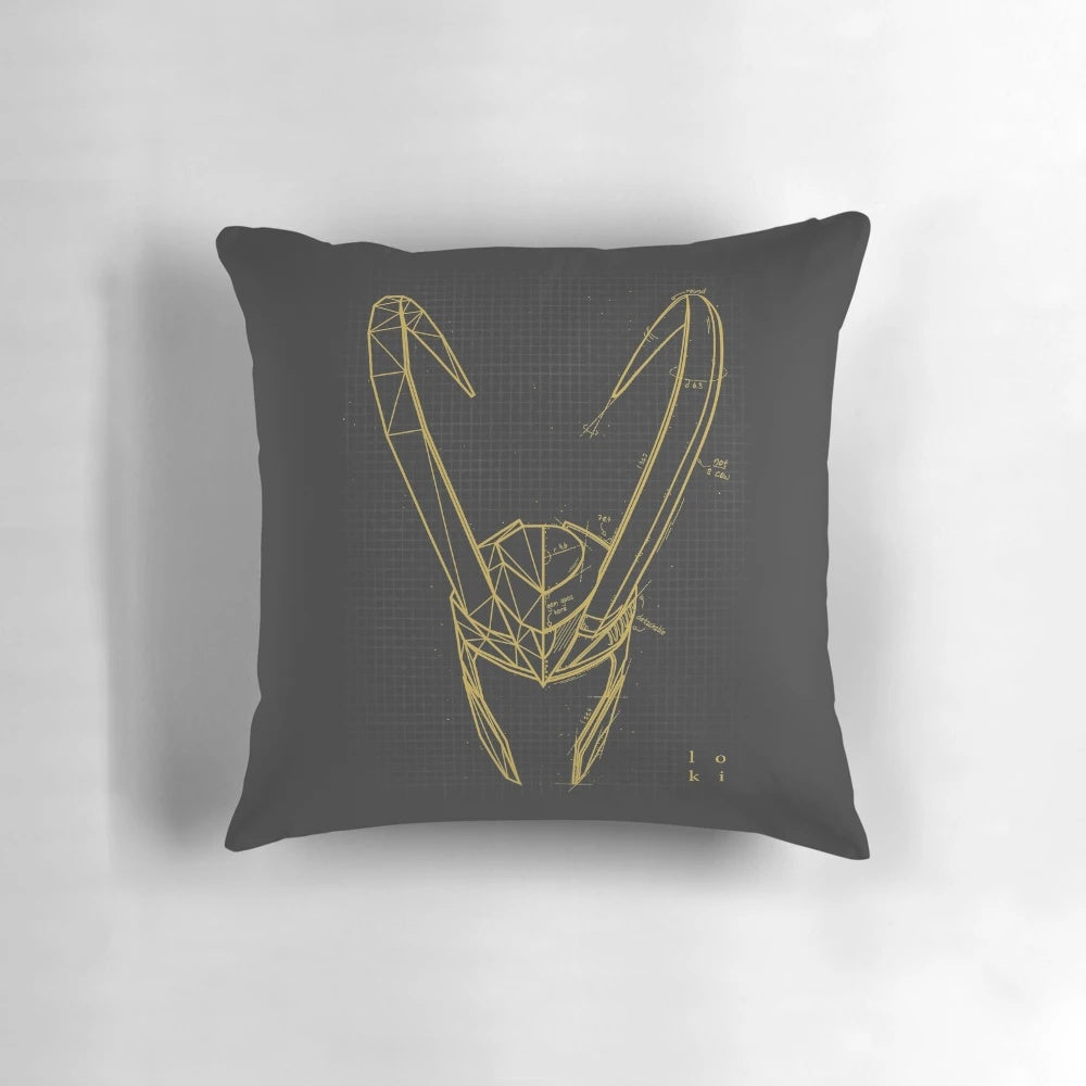 Mischief Inspired Concept Pillow with Loki Helmet Design