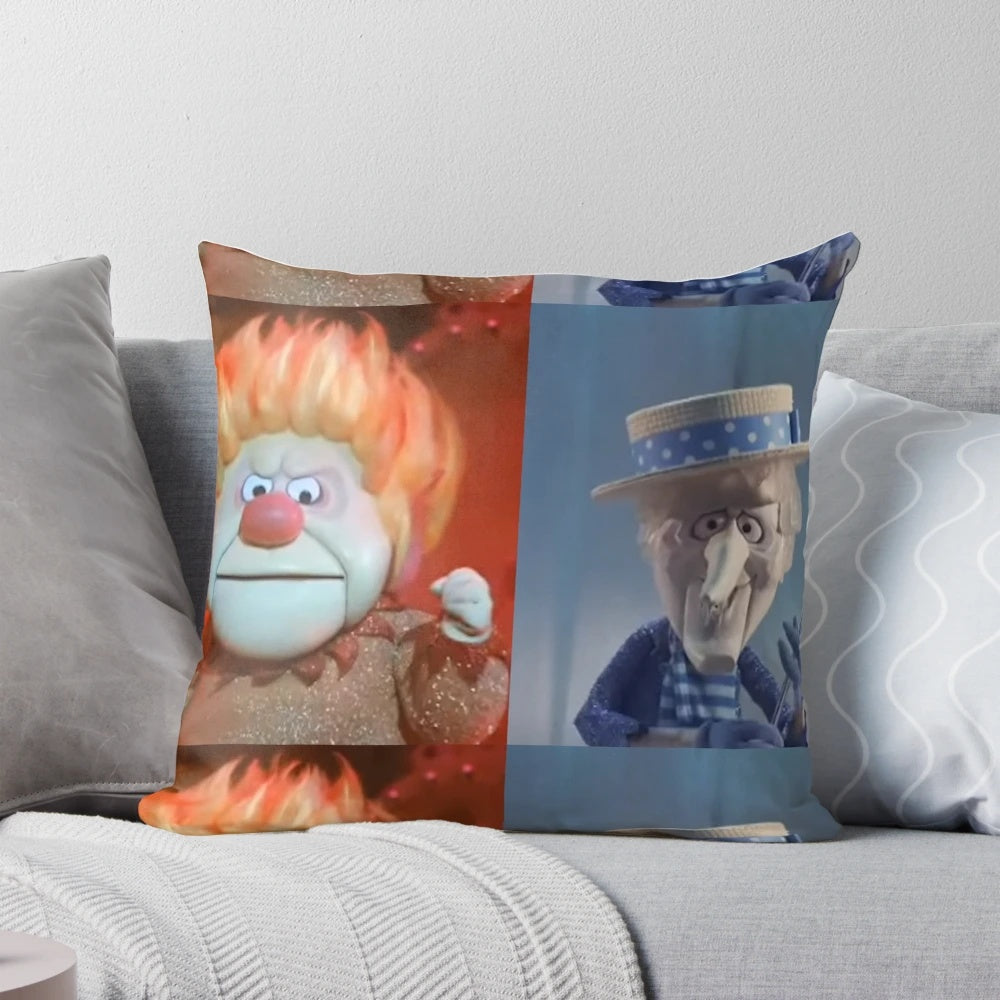 Miser Brothers Pillow - Vintage Stop Motion Inspired Christmas Decor