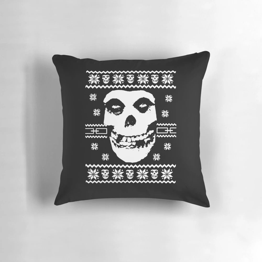 Misfits Crimson Ghost Punk Rock Christmas Jumper Decorative Pillow