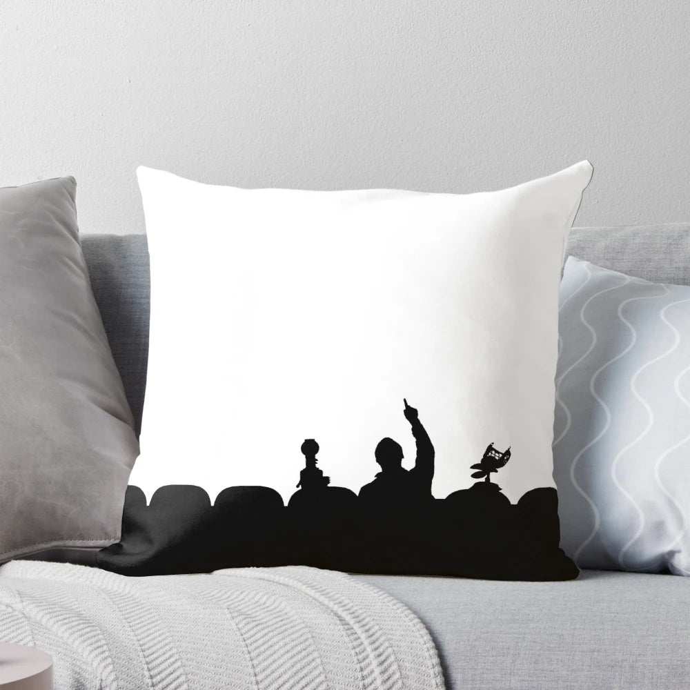 Misterious Silhouette Pillow with MST3K characters