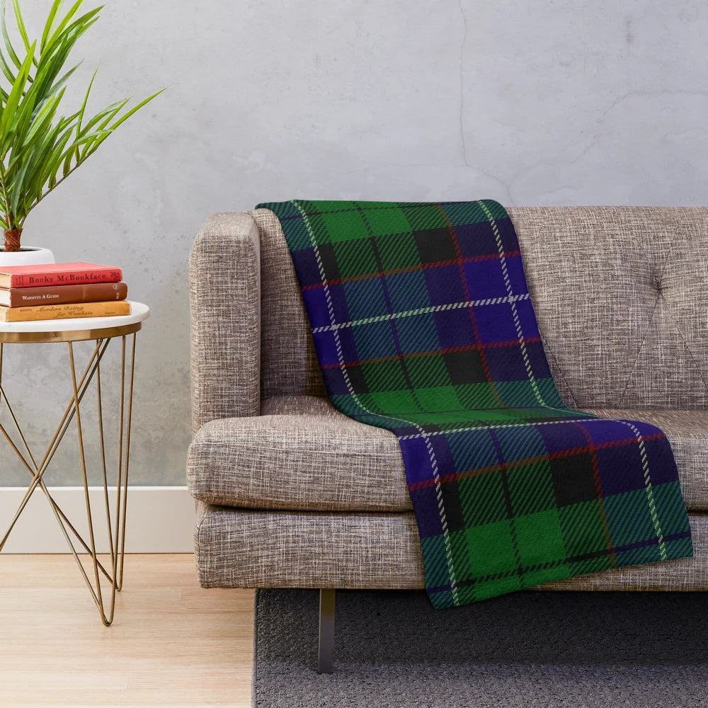 Mitchell Clan Tartan Plush Blanket