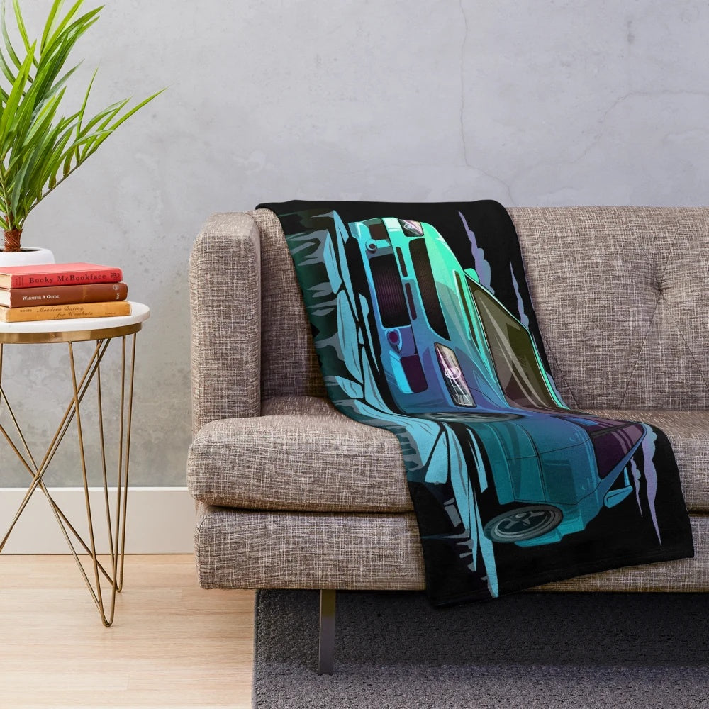 Mitsubishi Lancer Evolution Evo Plush Blanket