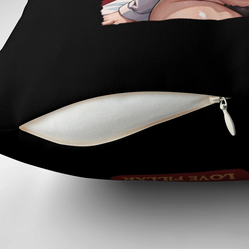 Mitsuri Love Pillar Pillow - Soft, plush anime pillow featuring Mitsuri Kanroji, the Love Hashira from the popular anime series Demon Slayer.