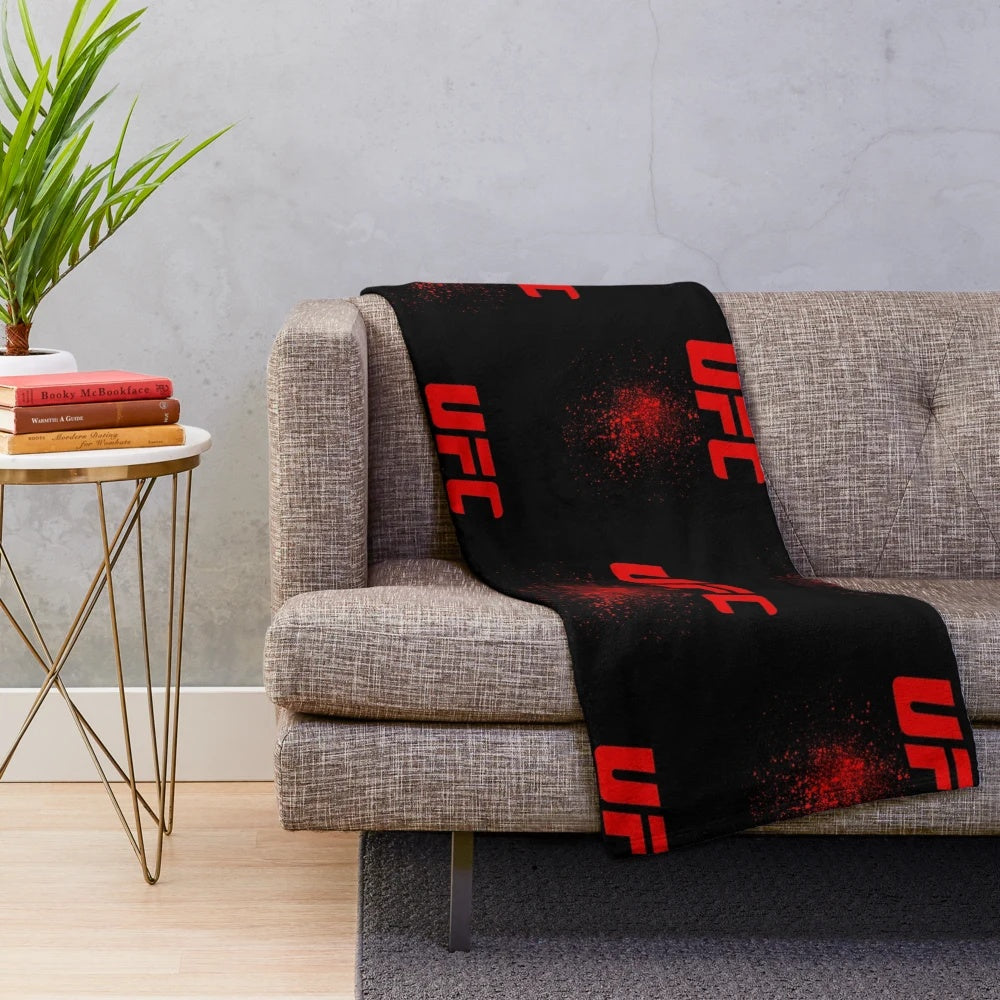 MMA Inspired Plush Blanket with UFC, Boxing, and Fighting Designs