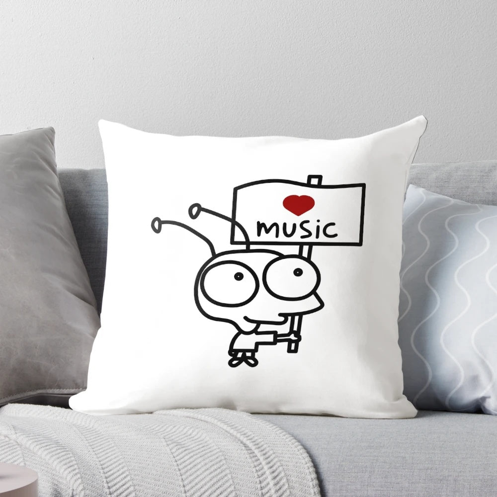 Moby Pillow - A Cozy Companion for Music Enthusiasts