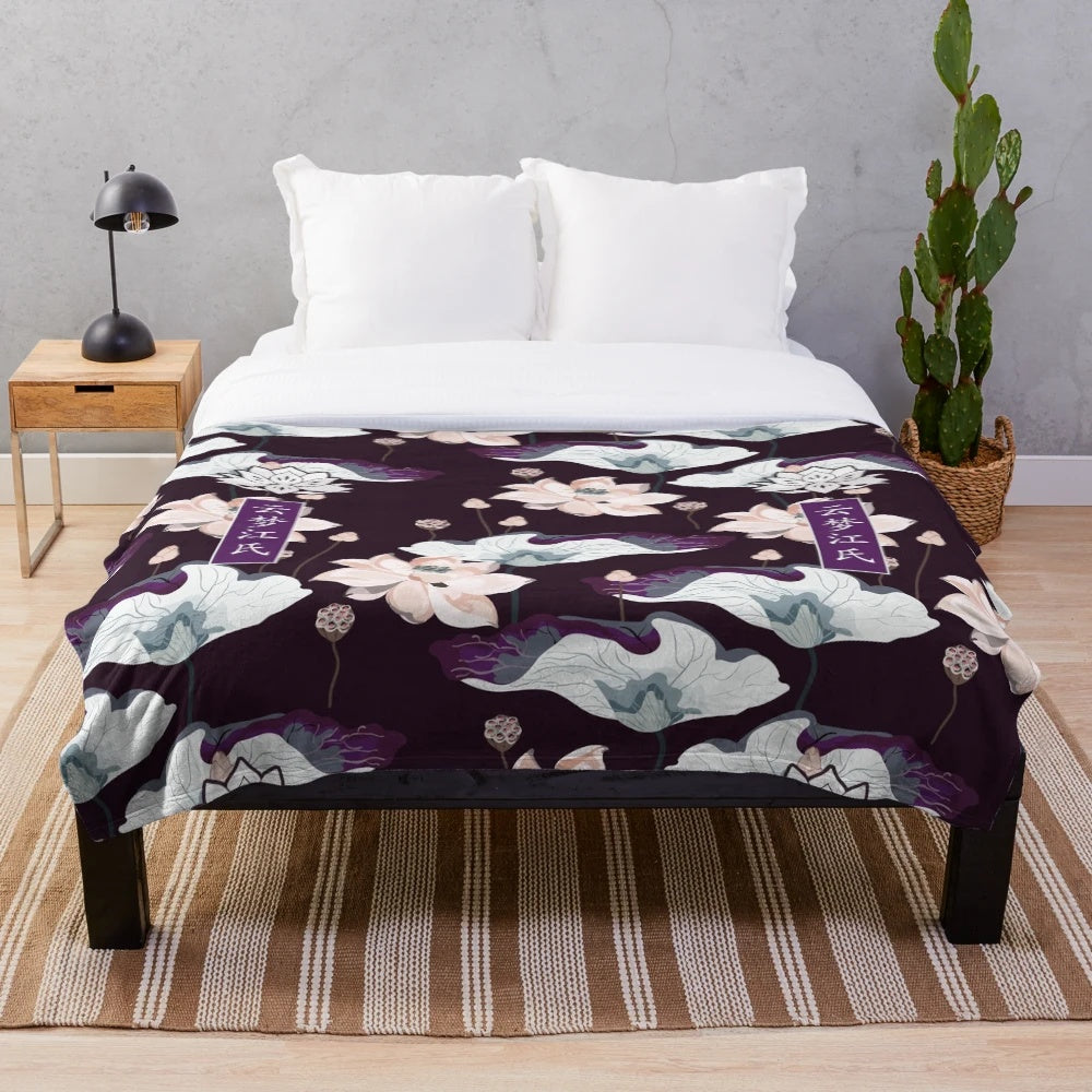 Modao Zushi inspired plush blanket featuring characters from The Untamed