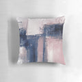 Modern abstract pink and blue wall art, minimalist painting reproduction