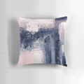 Sophisticated abstract art painting in pink and navy blue colors