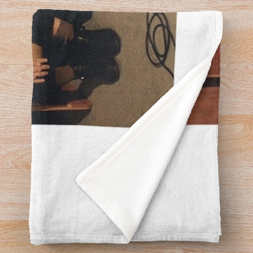 Soft and cozy plush blanket with Arctic Monkeys inspired design