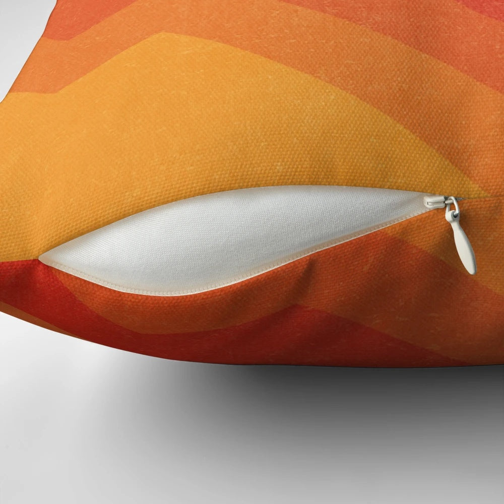 Colorful modern geometric abstract patterned pillow