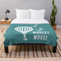 Plush blanket featuring Modest Mouse album cover art design
