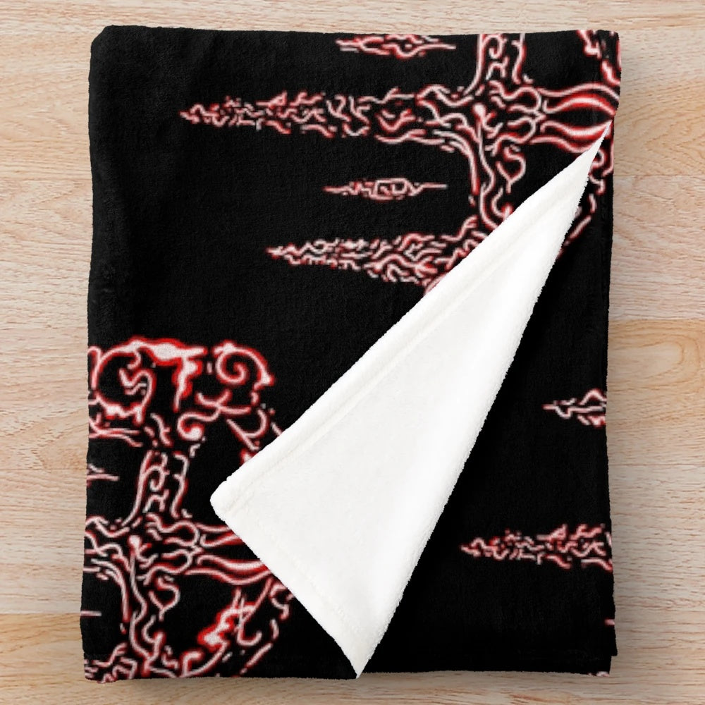 Mohgwyn Symbol Plush Blanket featuring the iconic design from the Elden Ring video game