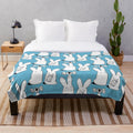 Mokke-inspired plush blanket featuring Toilet-Bound Hanako-kun characters