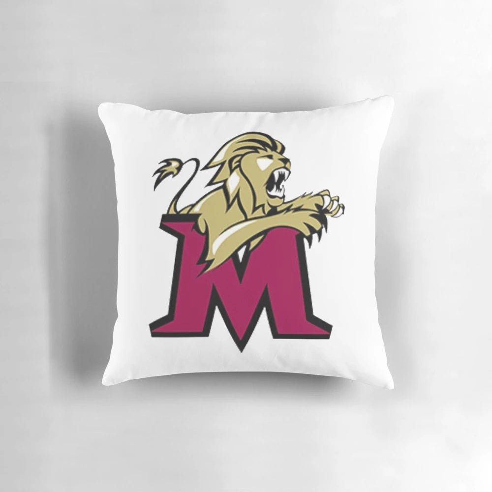 Molloy College Ice Hockey Logo Pillow