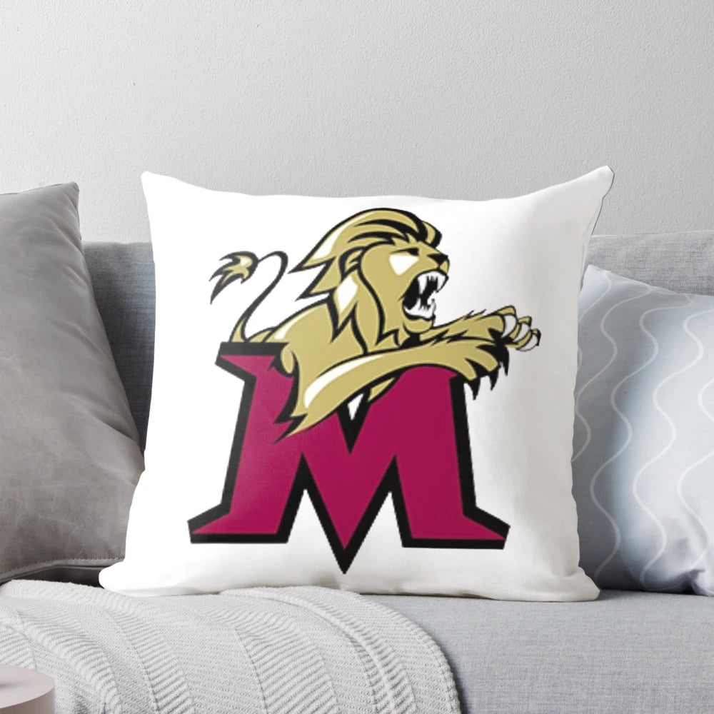 Molloy College Ice Hockey Logo Pillow