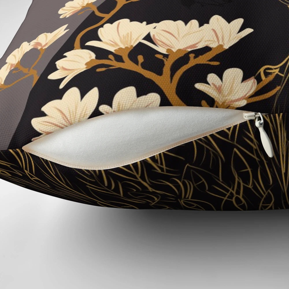 Mollymauk Dungeons and Dragons DnD Aesthetic Floral Pillow for home decor