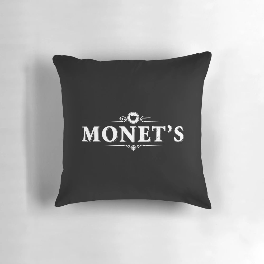Monet's Coffee Inspired Decorative Throw Pillow with a stylish design
