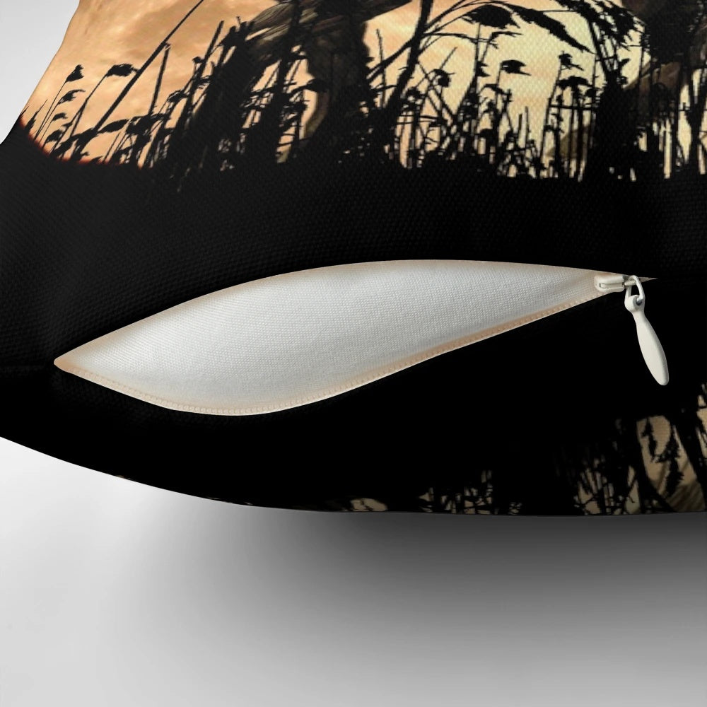 Pillow featuring the iconic Mongolian warriors and the legendary Genghis Khan