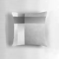 Monochrome concrete plaid pattern pillow with a minimalist, calming design
