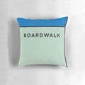 Vibrant and whimsical Monopoly-themed pillow featuring the iconic Board Walk design