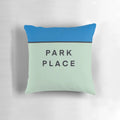 Monopoly-themed Park Place pillow with a classic game board design