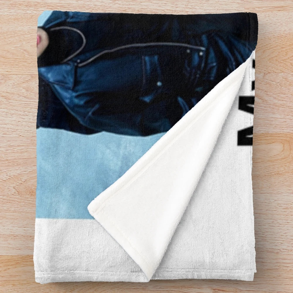 Monsta X inspired plush blanket with music and aesthetic design