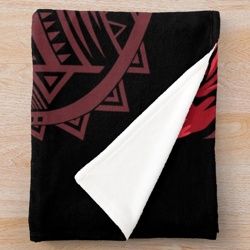Monster Hunter-inspired Odogaron plush blanket