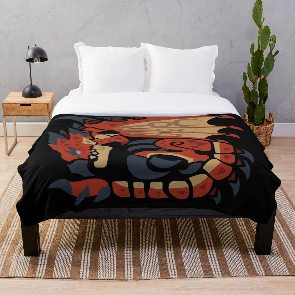 Monster Hunter World Rathalos Plush Blanket