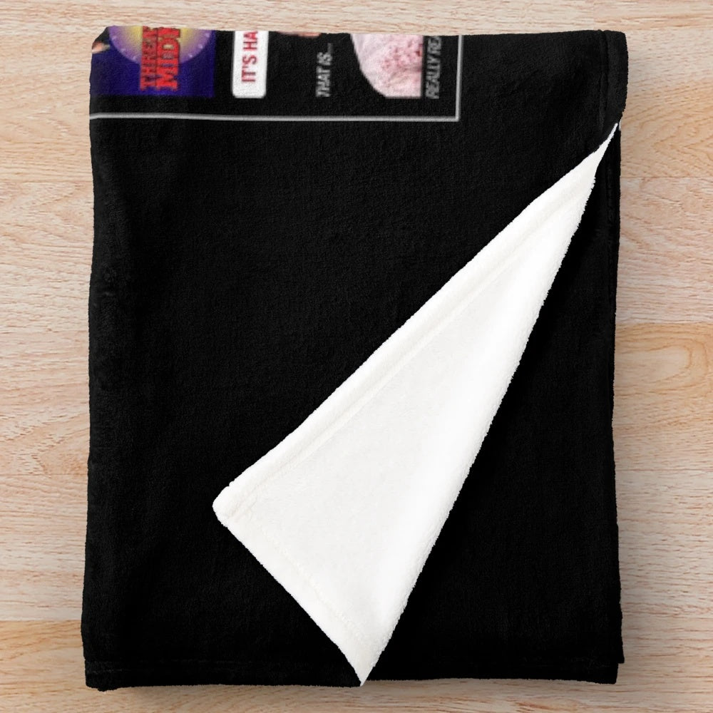 The Office US themed plush blanket with montage design