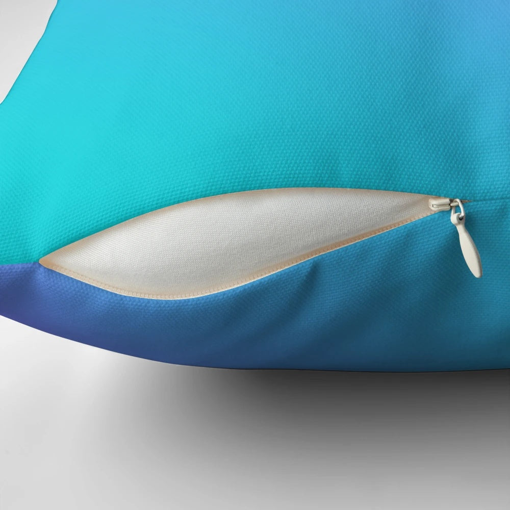 Monty Mole gradient design pillow featuring the iconic character from the Super Mario video game franchise.