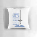 Monty Python-inspired pillow featuring the Lady of the Lake from the Holy Grail