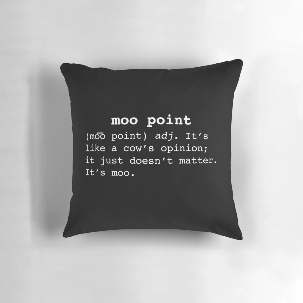 Moo Point Inspired Pillow with Friends TV Show Quote