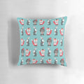 Dark Bunker Wallpaper Pillow with Abstract Design