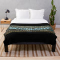Moonlight-inspired plush blanket with film frames design