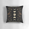 Moonlit Garden Winter Brown Pillow with Rustic Farmhouse Design