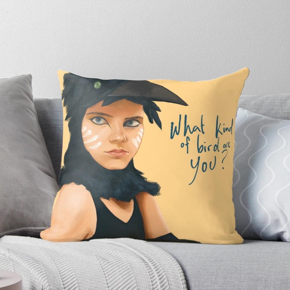 Moonrise Kingdom inspired Suzy Bishop character fan art pillow