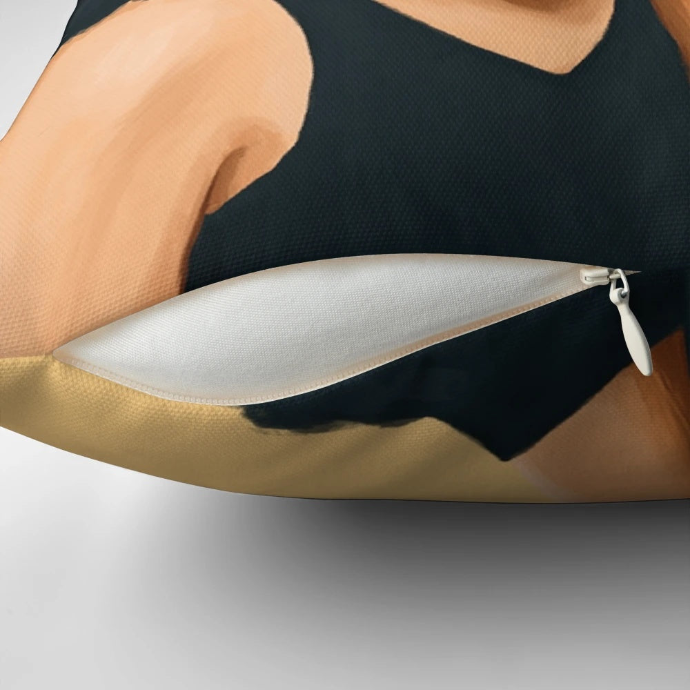 Moonrise Kingdom inspired Suzy Bishop character fan art pillow