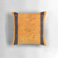 Moroccan-inspired pillow featuring traditional line artwork and patterns