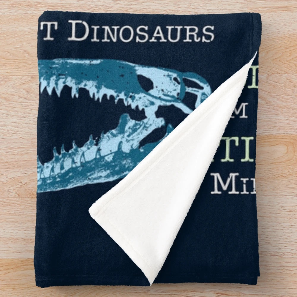 Mosasaurus Facts Themed Plush Blanket