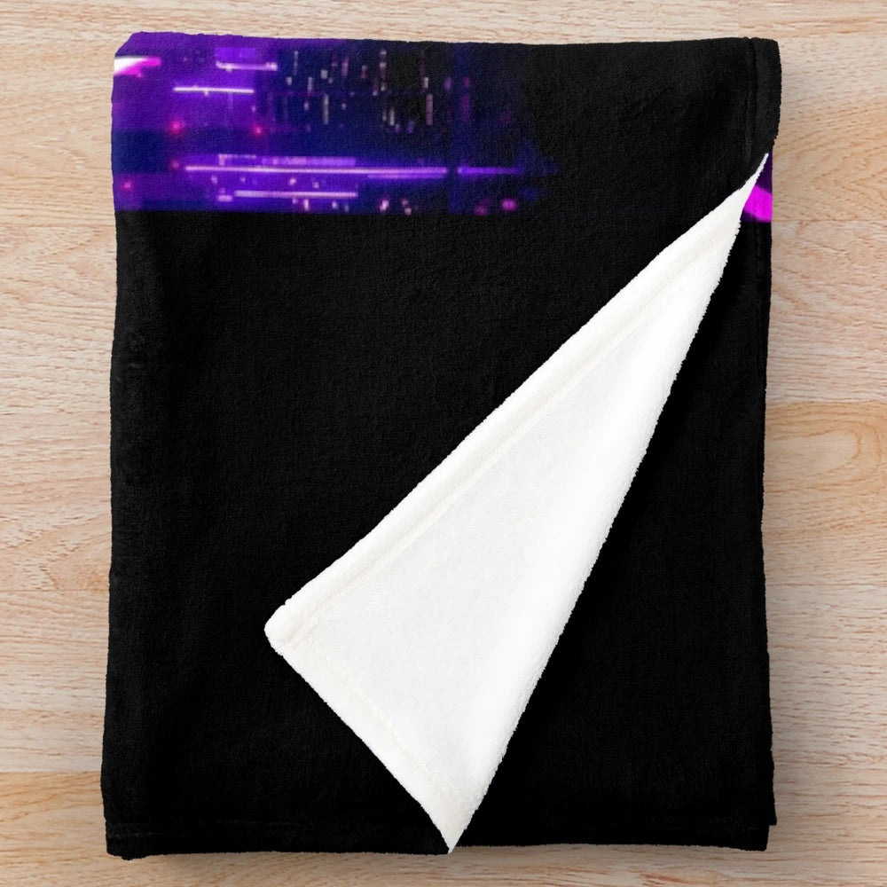 Motionless in White-inspired plush blanket featuring the band's logo and artwork