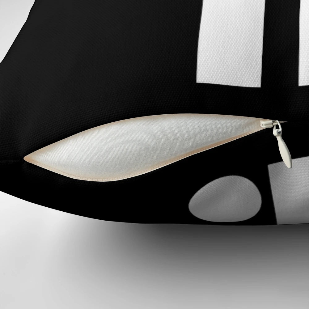 Just Do It" Nike-inspired sports-themed decorative pillow with bold lettering