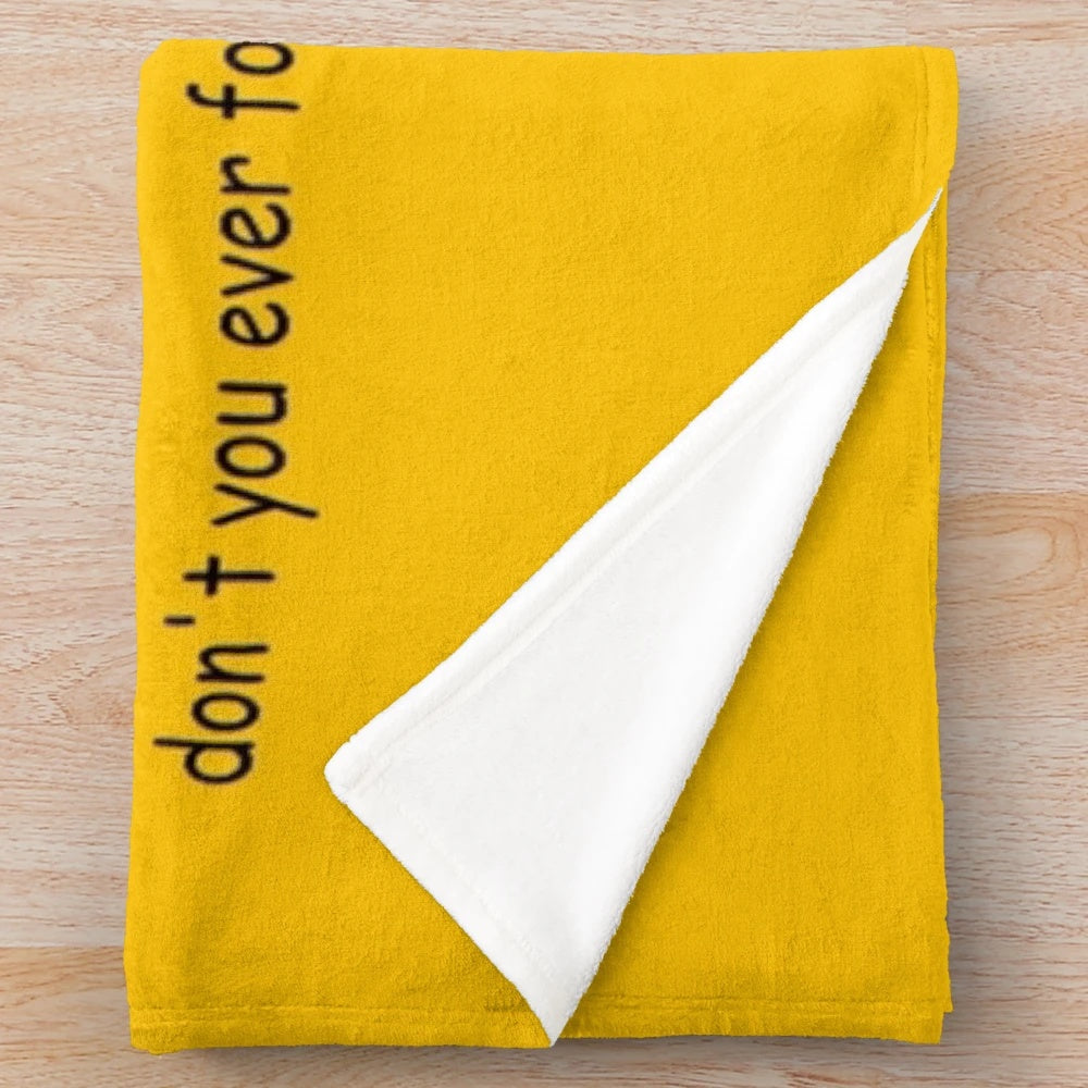 Motivational lizard plush blanket for cozy home decor
