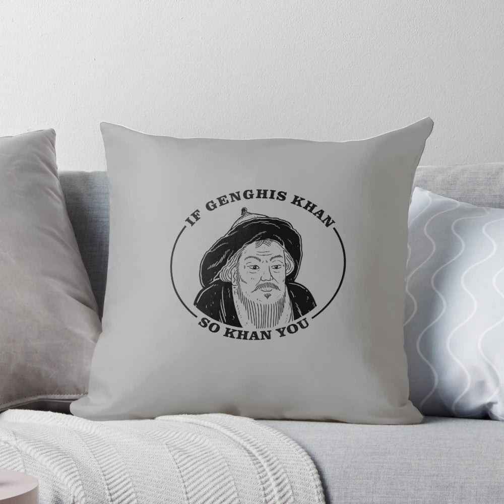 Inspirational Mongol Empire Motivational Pillow