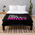 Motley Crue inspired plush blanket for heavy metal fans