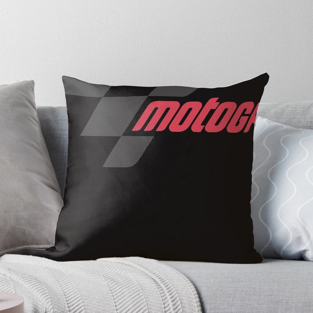 Moto GP logo essential pillow with a high-quality design for motorsports enthusiasts.