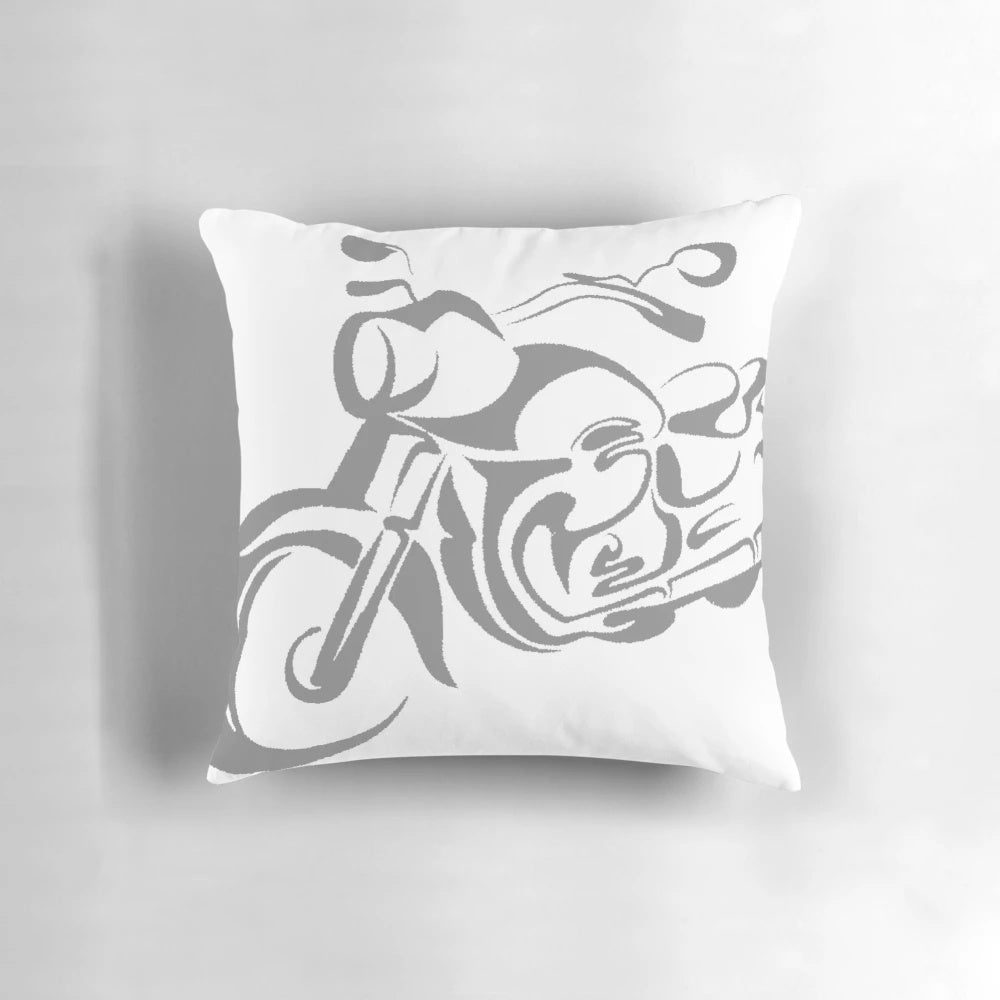 Motorcycle-themed Pillow for Comfort and Style
